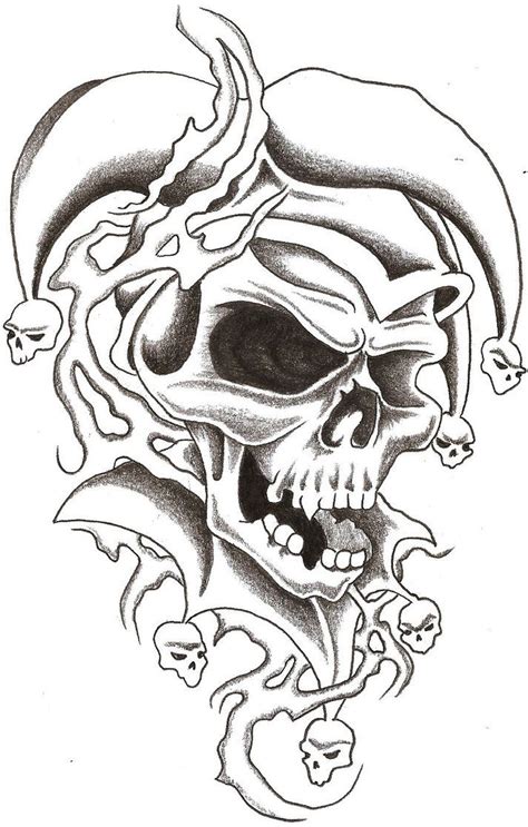 tattoo skull outline|More.